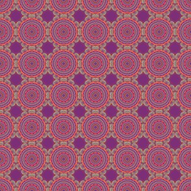 Raster oryantal stil arabesk. Mor arkaplanda çok renkli elementler, bukleler ve süslemeler olan kusursuz desen.