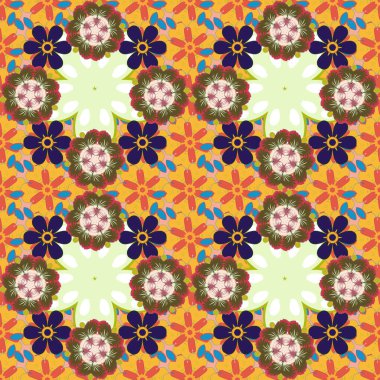 Vektör çizimi. Bej, sarı ve mavi gradyanlı altıgen şekilli, kusursuz yinelenen geometrik desen.