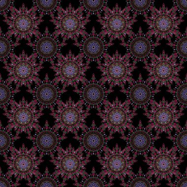 Soyut karalamalarla Damask arkaplan deseni.