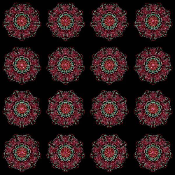Рука Намальована Ілюстрація Східний Стиль Векторний Вінтажний Квітковий Орнамент Дизайн — стоковий вектор