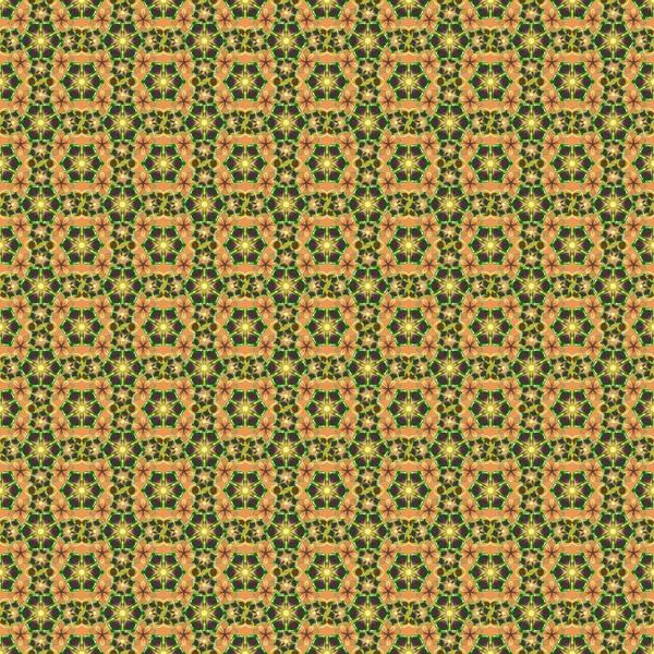 Безшовна Мальована Текстура Бежевому Зеленому Жовтому Кольорах Векторні Ілюстрації Милий — стоковий вектор