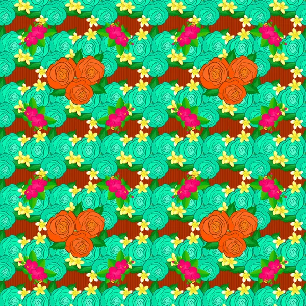 Vintage Floral Ornament Abstract Classic Seamless Pattern — Stock Vector