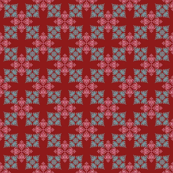 Абстрактный Красный Розовый Геометрический Орнамент Использоваться Цифровой Бумаги Текстильной Печати — стоковый вектор