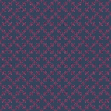 Renkli desenler antika. Pembe, mor ve mavi renklerde çiçek süsü. Raster pürüzsüz arkaplan.