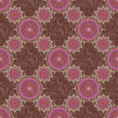 Kesik kağıt dantel dokusu, kahverengi, pembe ve gri tül, girintisiz desen.