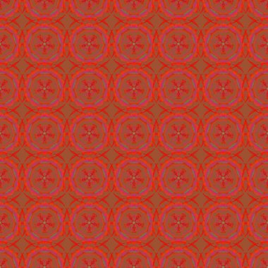 Kusursuz damaske deseni, turuncu, yeşil ve kırmızı klasik duvar kağıdı. Süslü sınır. Raster pürüzsüz desen.