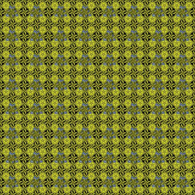 Sarı ve yeşil güllü, dikişsiz çiçek deseni, suluboya etkisi..