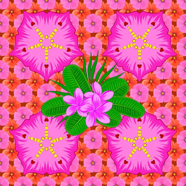 Adorno Floral Vintage Patrón Clásico Abstracto Sin Costura — Vector de stock