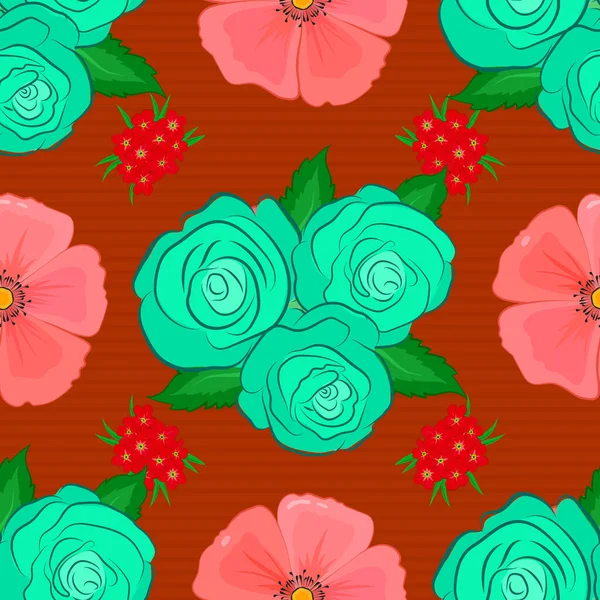 Ornament Floral Vintage Rezumat Model Clasic Fără Sudură — Vector de stoc