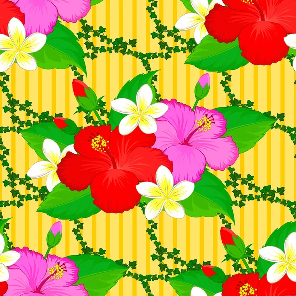 Adorno Floral Vintage Patrón Clásico Abstracto Sin Costura — Vector de stock