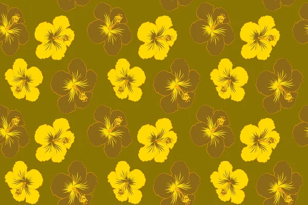 Seamless Floral Background Hand Drawn Seamless Pattern Stylized Floral Motif — Stock Photo, Image