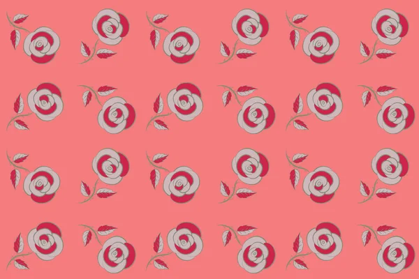 Серый Бежевый Розовый Бесшовный Узор — стоковое фото