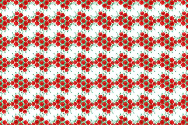 Çiçeksiz desenli, çiçek açan gelincik çiçekleri ve beyaz arka planda yapraklar. Haşhaş çiçekli şık duvar kağıtları. Soyut arkaplan.