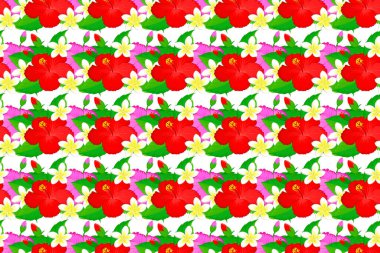 Beyaz bir arka planda klasik, soyut, çiçeksiz desen. Kesişen kıvrımlı zarif stilize amber çiçekleri, yapraklar ve parşömenler Arap tarzında soyut çiçek süsü oluşturuyorlar..