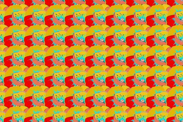 Винтажный Цветочный Бесшовный Узор — стоковое фото