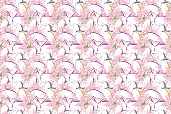 Nahtloses Blumenmuster Abstrakter Floraler Hintergrund Mehrfarbige Nahtlose Blütenmuster — Stockfoto