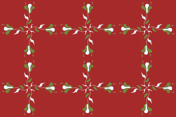 Бесшовный Рисунок Горизонтального Стилизованного Цветочного Мотива Отверстие Пятна Цветы Каракули — стоковое фото