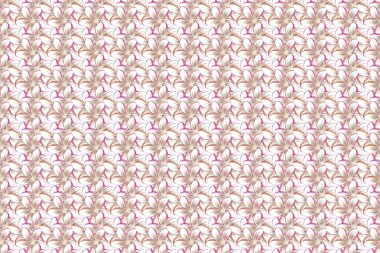 Kusursuz renksiz çiçek deseni. El çizimi çiçek deseni, karışık dekoratif çiçekler..