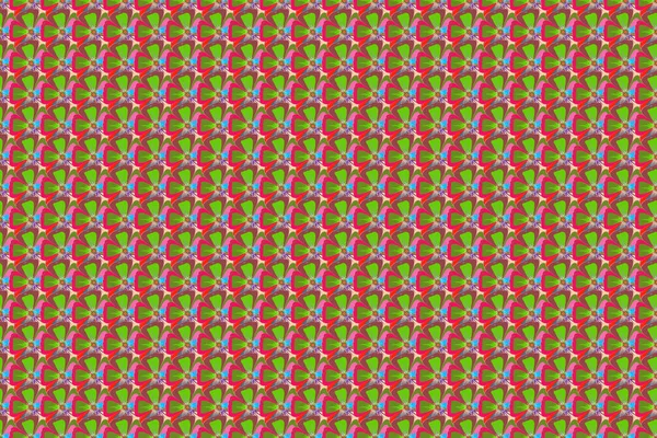 Handgezeichnetes Nahtloses Muster Paisley Blumenmuster Viele Blumen Rot Grün Und — Stockfoto