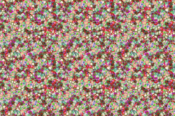 Безшовный Рисунок Мотли Довольно Разноцветная Цветочная Печать Абстрактный Цветочный Фон — стоковое фото