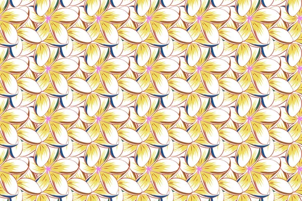 Seamless floral pattern. Abstract floral background. Multicolor seamless flower pattern.