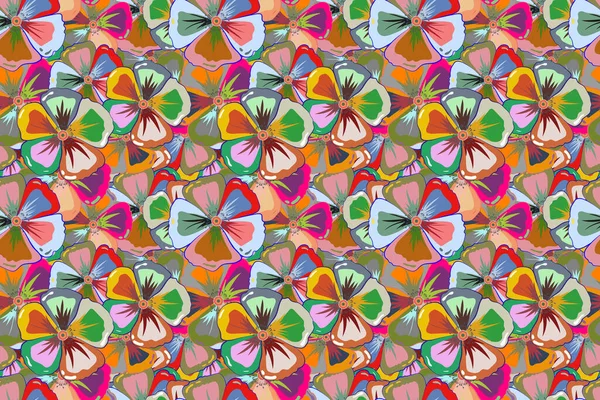 Fond Floral Abstrait Motif Floral Tropical Sans Couture Avec Des — Photo