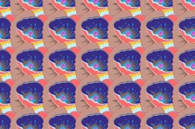 Klasik çiçek desenli..