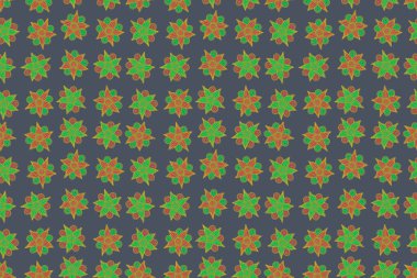 Bahar mahsulü çiçekli arka plan. Güzel bir doku. Yeşil, pembe ve mavi renkli şirin çiçeklerle kusursuz desen..