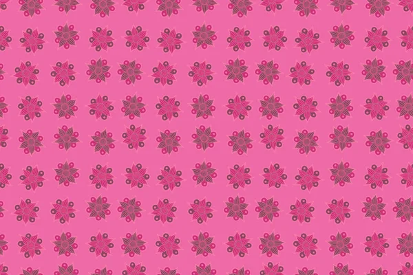Floral Vintage Nahtlose Muster Rosa Magenta Und Lila Farben — Stockfoto