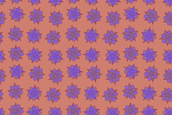 ピンク 紫の花模様 — ストック写真