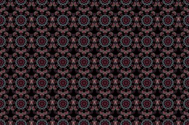 İple bağlanmış balık ağı deseni mavi ve kırmızı renklerde. Duvar Kağıdı.