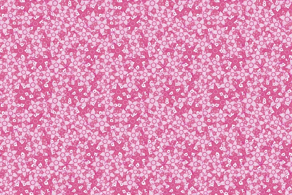 春のヴィンテージ花の背景 美しいテクスチャ マゼンタ ピンク 白で可愛い花とシームレスなパターン — ストック写真