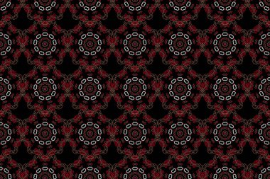 Kırmızı renklerde iple bağlanmış balık ağı deseni. Duvar Kağıdı.