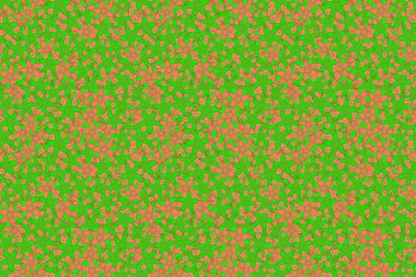 Yatak çarşafları, ceket, paket tasarımı, kumaş ve moda kavramları için tekstil baskısı. Suluboya efektli çiçek arkaplanı. Çiçekler ve yapraklar yeşil, kahverengi ve turuncu renklerde kusursuz desen.