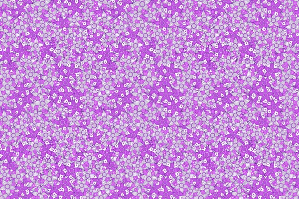Абстрактний Милий Квітковий Принт Фіолетового Фіолетового Білого Кольорів Яскраві Красиві — стокове фото