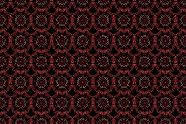 Kırmızı renklerde iple bağlanmış balık ağı deseni. Duvar Kağıdı.