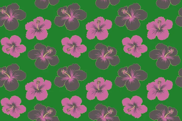 Padrão Floral Universal Criativo Cores Verde Cinza Rosa Textura Estilo — Fotografia de Stock