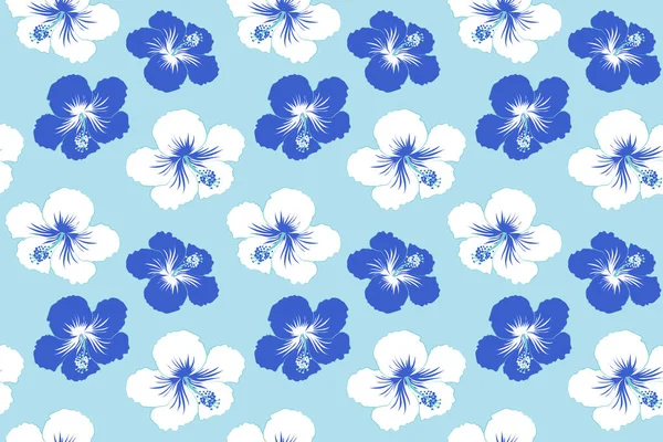 Fiori Sfondo Blu — Foto Stock