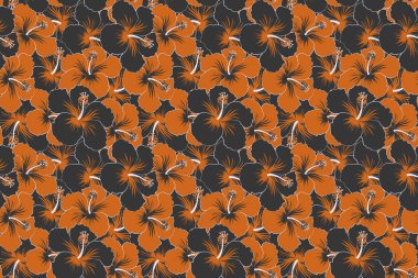 Çiçek. Çeşitli kahverengi ve gri amberçiçeği Hawaii tropik çiçekleri.