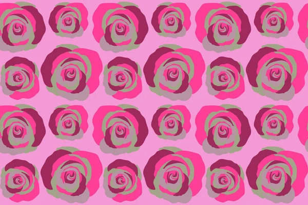 Trendiger Nahtloser Floral Ditsy Print Rosa Hintergrund — Stockfoto