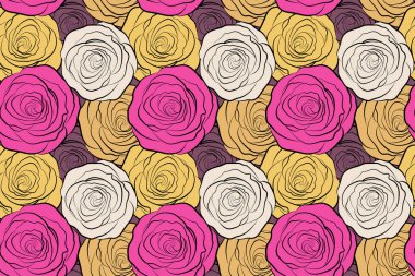 Tarz verilmiş güller. Denim Çiçek geçmişi. Mavi kot kumaş. Kot pantolon ve gül çiçekleri. Denim pürüzsüz desen.