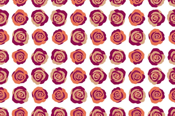 Hold Rose Flower Rose Texture Illustration Abstract Seamless Pattern Stylized — Stock Photo, Image