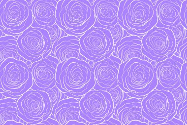 Mor gül siluetinde kusursuz bir arkaplan. Renkli benekleri olan kusursuz bir arkaplan.