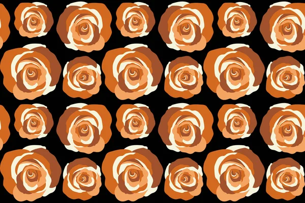Hold Rose Flower Rose Texture Illustration Abstract Seamless Pattern Stylized — Stock Photo, Image