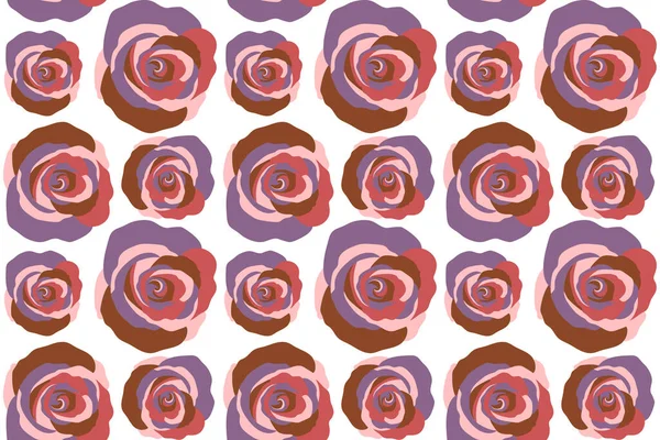 Motif Floral Sans Couture Avec Des Petites Roses Abstraites Aux — Photo