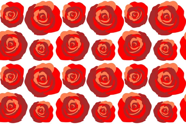 Aquarela Inglês Rosas Sem Costura Padrão Pintura Aquarela Com Flores — Fotografia de Stock