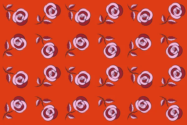 Handgezeichnet Nahtloser Floraler Hintergrund Nahtloses Muster Stilisierter Floraler Motive Loch — Stockfoto