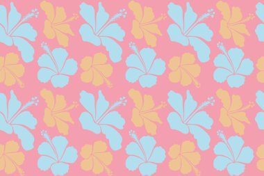 Tarafsız, pembe ve bej renklerde suluboya efektli tropikal amber çiçeklerinin kusursuz deseni.