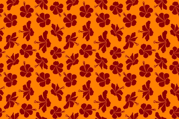 背景纹理 花卉主题 摘要民族无缝模式 部落艺术Boho打印 复古红橙花背景 — 图库照片