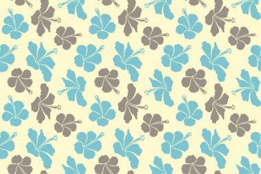 Çiçeksiz desen. Çeşitli gri, mavi ve bej amfibik çiçekleri.